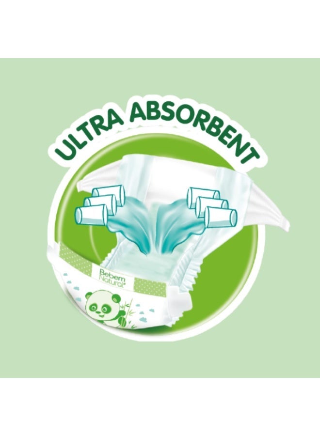 حفاضات بيبم ناتشورال - حجم 4 ماكسي (7-18 كجم) - 80 قطعة - طبيعية وآمنة لبشرة طفلك! - Image 4